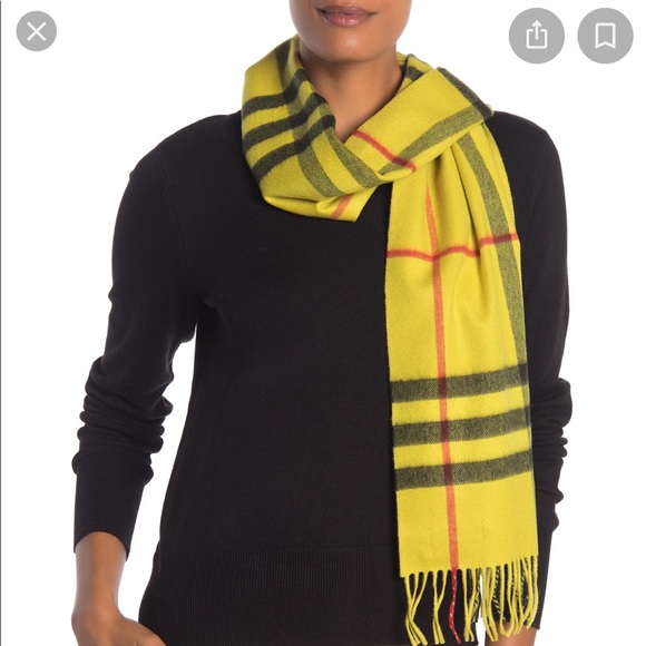Burberry Overdyed Giant Check Cashmere 